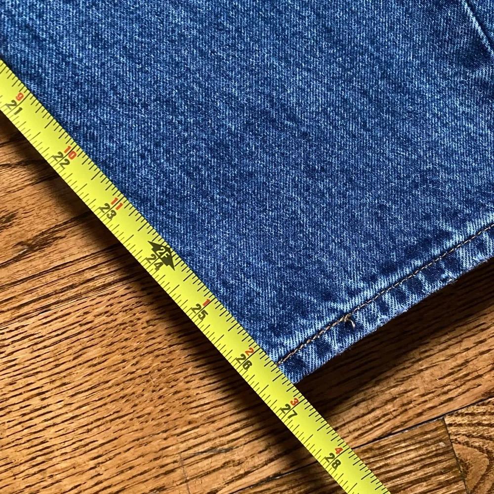 Levis - 501 Original Cropped Jeans - Medium Wash - Blank Red Tab - Waist 24